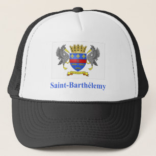 Casquette Drapeau de Barthelemy de saint avec le nom en