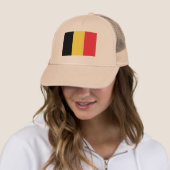 Casquette Drapeau de Belgique Chapeau de camion (En situation)