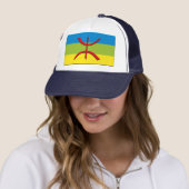 Casquette drapeau de Berbere ou d'Amazigh (En situation)