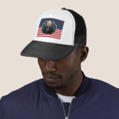 Casquette drapeau de bernie sanders (En situation)