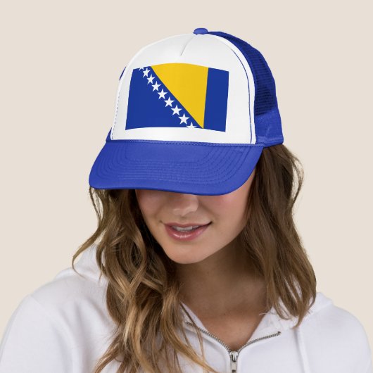 Casquette Drapeau de Bosnie-Herzégovine (En situation)