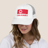 Casquette Drapeau de Calgary, CANADA (En situation)