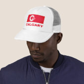 Casquette Drapeau de Calgary, CANADA (En situation)