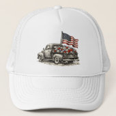 Casquette Drapeau de camionnette vintage (Devant)