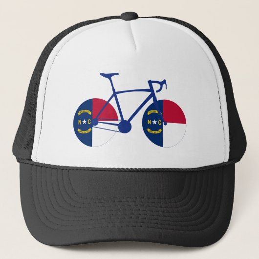 Casquette Drapeau de Caroline du Nord à vélo (Devant)