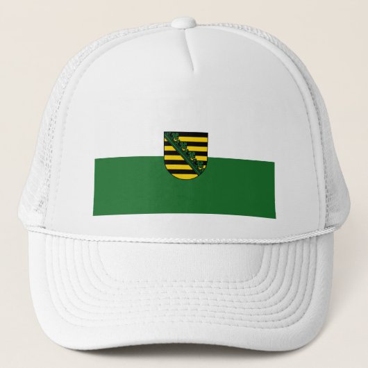 Casquette Drapeau de chapeau de camion de Saxe (Devant)