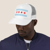 Casquette Drapeau de Chicago (En situation)