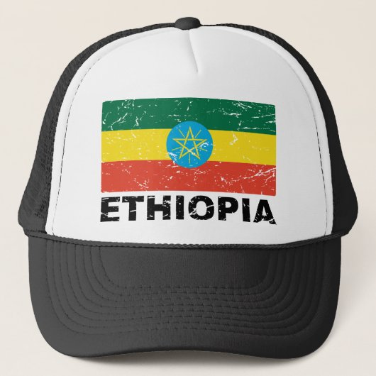 Casquette Drapeau de cru de l'Ethiopie (Devant)