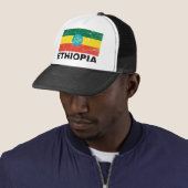 Casquette Drapeau de cru de l'Ethiopie (En situation)