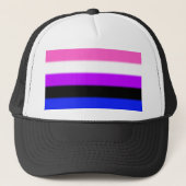Casquette Drapeau de fierté de Falln Genderfluid (Devant)