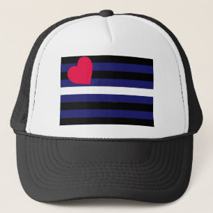 Casquette Drapeau de fierté en cuir de base