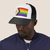 Casquette Drapeau de fierté intersexe de SlipperyJoe's fond  (En situation)