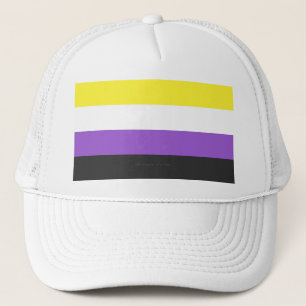Casquette Drapeau de fierté non binaire de SlipperyJoe's jau