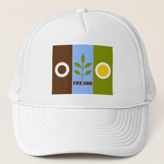 Casquette Drapeau de Fresno, Californie (Devant)