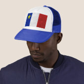 Casquette Drapeau de grunge affligée par Acadia (En situation)