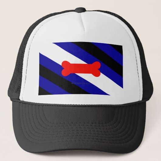 Casquette Drapeau de la fierté de jeu de chiots de SlipperyJ (Devant)