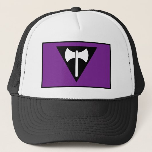Casquette Drapeau de la fierté lesbienne Labrys (Devant)