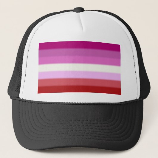 Casquette Drapeau de la Fierté lesbienne tombée (Devant)