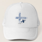 Casquette Drapeau de la Finlande (Devant)