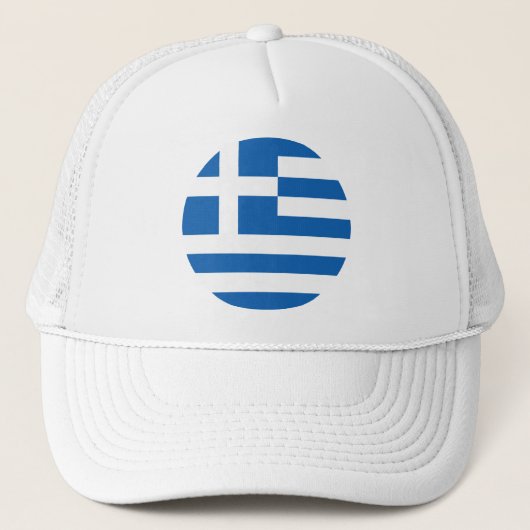 Casquette Drapeau de la Grèce Trucker Hat (Devant)
