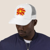Casquette Drapeau de la Macédoine du Nord (En situation)