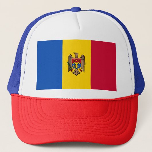 Casquette Drapeau de la Moldavie (Devant)