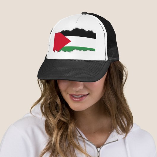 Casquette Drapeau de la Palestine (En situation)