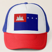 Casquette Drapeau de la République de Khmer (Devant)