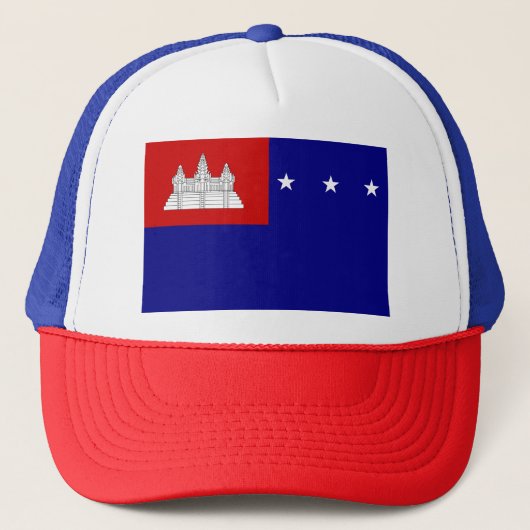 Casquette Drapeau de la République de Khmer (Devant)