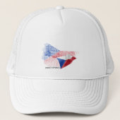 Casquette Drapeau de la République tchèque (Devant)