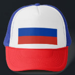 Casquette Drapeau de la Russie<br><div class="desc">Chapeau de camion drapeau de Russie. Vous pouvez ajouter votre propre texte ou graphique en cliquant sur "personnaliser plus loin"</div>