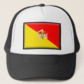Casquette Drapeau de la Sicile (Devant)