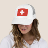 Casquette Drapeau de la Suisse (En situation)