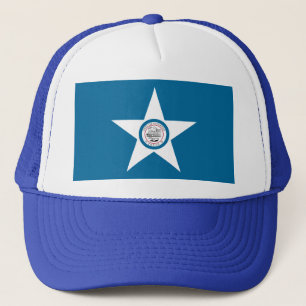 Casquette Drapeau de la ville de Houston, Texas Trucker Hat