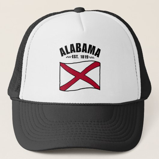 Casquette Drapeau de l'Alabama USA (Devant)