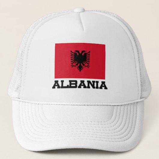 Casquette Drapeau de l'Albanie (Devant)