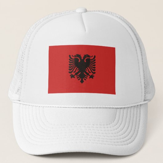 Casquette Drapeau de l'Albanie (Devant)
