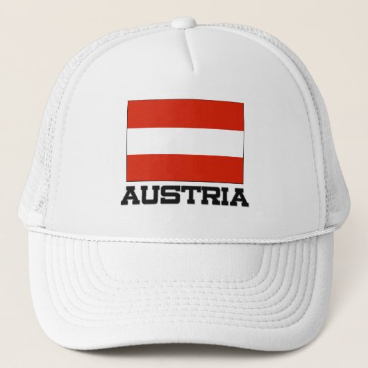 Casquette Drapeau de l'Autriche (Devant)