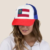 Casquette Drapeau de l'État de Géorgie (En situation)