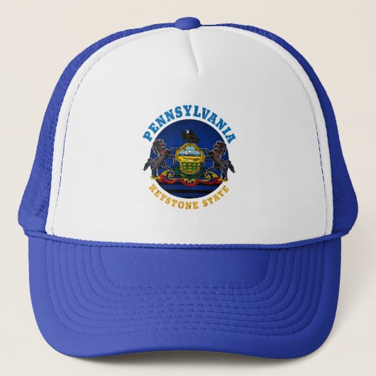 Casquette Drapeau de l'État de Pennsylvanie, l'État clé de v (Devant)