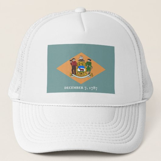 Casquette Drapeau de l'État du Delaware, The Diamond US Stat (Devant)
