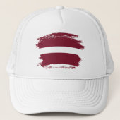 Casquette Drapeau de Lettonie (Devant)