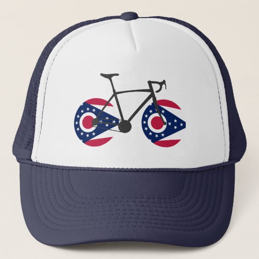 Casquette Drapeau de l'Ohio à vélo (Devant)