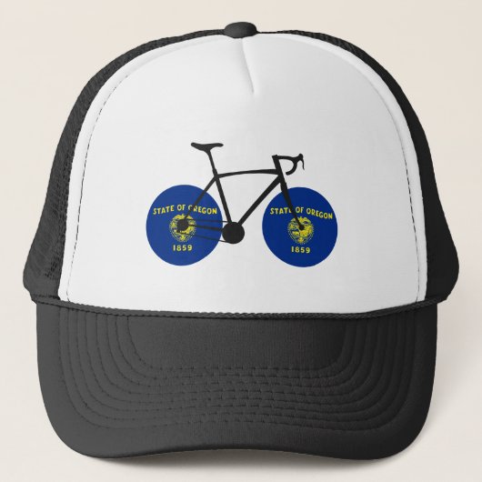 Casquette Drapeau de l'Oregon à vélo (Devant)