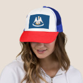 Casquette Drapeau de Louisiane (En situation)