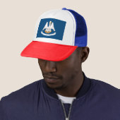 Casquette Drapeau de Louisiane (En situation)