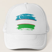 Casquette Drapeau de l'Ouzbékistan (Devant)