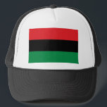 Casquette Drapeau de l'UNIA panafricain rouge noir et vert<br><div class="desc">Drapeau rouge noir et vert Drapeau panafricain — aussi connu sous le nom de drapeau afro-américain et le drapeau de la libération noire.</div>