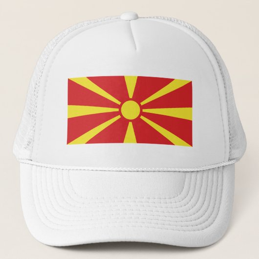 Casquette Drapeau de Macédoine du Nord (Devant)