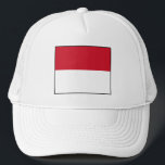 Casquette Drapeau de Monaco<br><div class="desc">Drapeau patriotique de Monaco.</div>